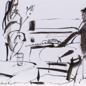 Jazz sketch of Luca and Janci II by Josef Rapaport