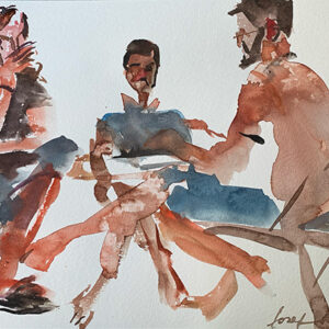Café Sketch — A Lot of Legs