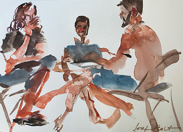 Café Sketch — A Lot of Legs