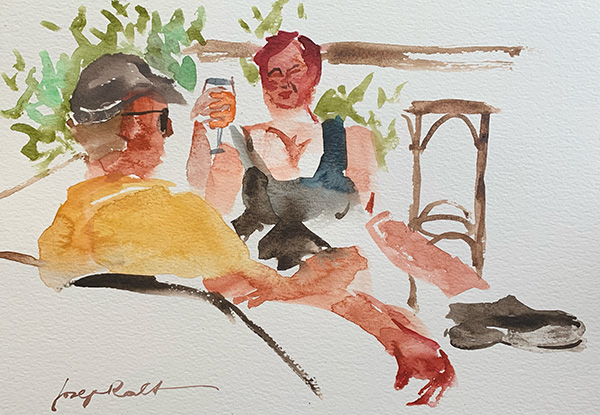 Café Sketch — Couple II