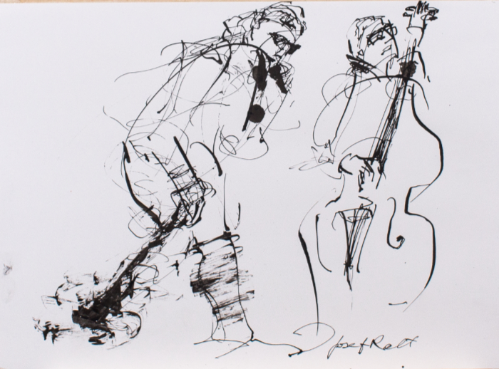 Jazz sketch flying high by Josef Rapaport